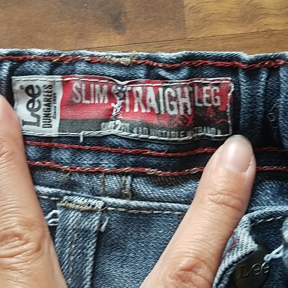 Boys Lee dungarees slim straight jeans - Picture 2 of 4